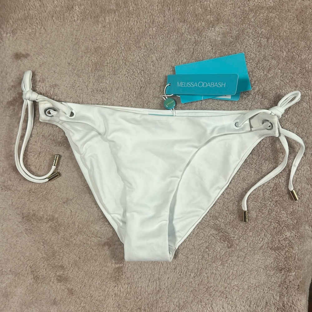 bikini string bottom, white US size 4 by Melissa Odabash